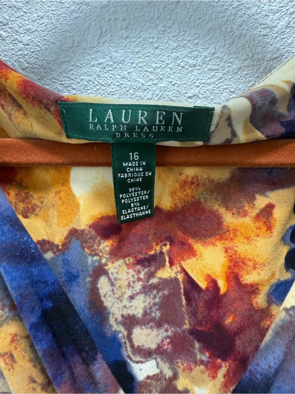 Lauren Ralph Lauren Floral Sheath Mulitcolor Pullover Casual Dress Sz(16) - Picture 5 of 6